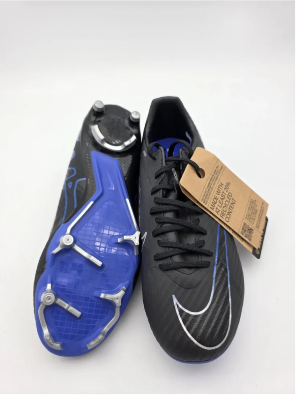 Nike Zoom Mercurial Vapor 15 Academy Fg/Mg Black-Royal Blue Sz 6 DJ5631-040